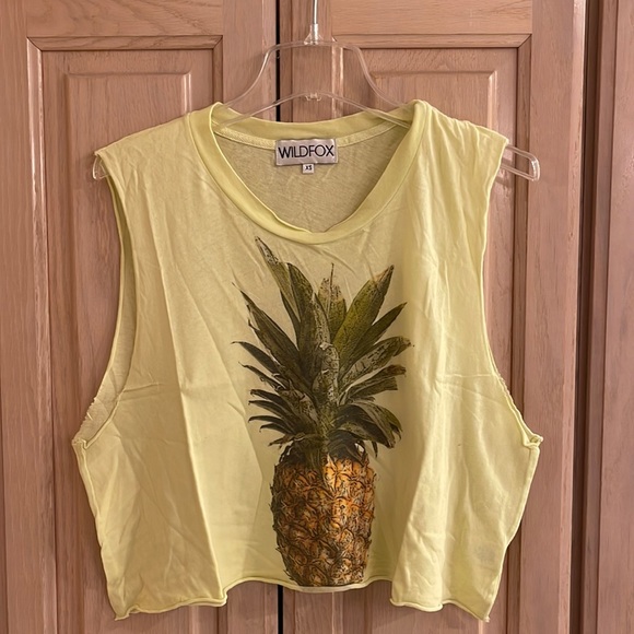 Wildfox pineapple print muscle tank - Picture 1 of 2